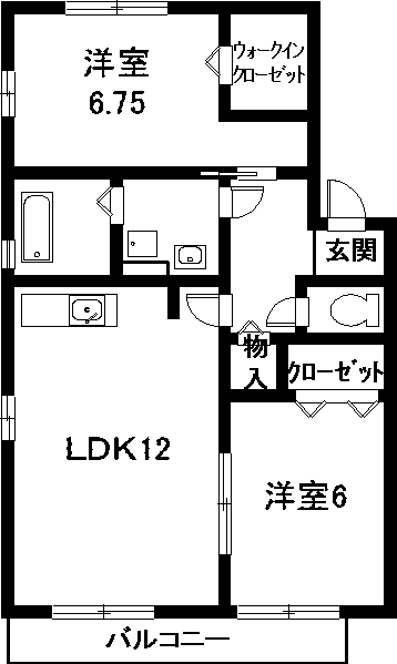 名鉄名古屋本線 前後駅 徒歩20分 2階建 築25年の間取り写真