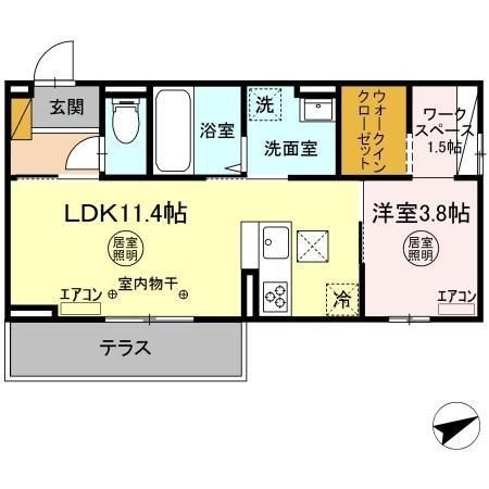 フォレスト新原の間取り写真