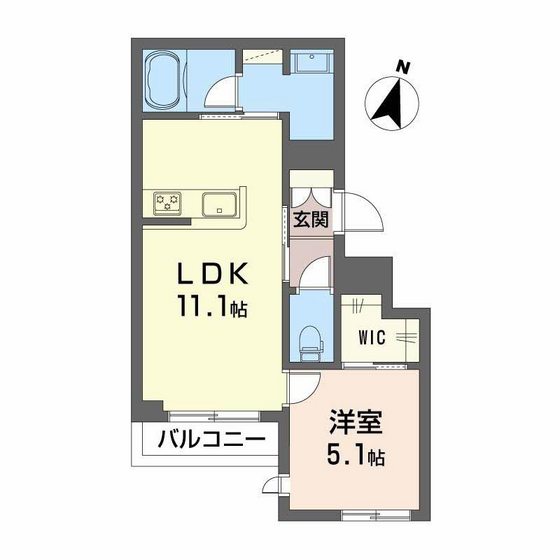 エクラージュ牛田旭の間取り写真