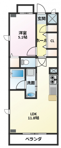 FONTANA FUKIの間取り写真