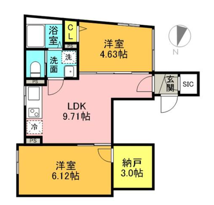 東急田園都市線 三軒茶屋駅 徒歩14分 4階建 新築の間取り写真