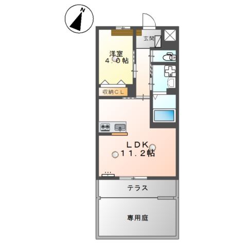 タウンハウス 伊倉の間取り写真