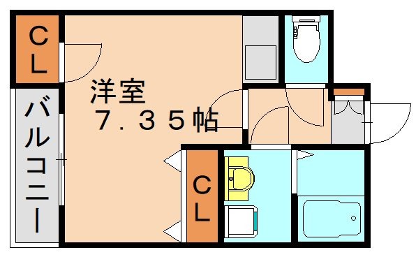 ＪＲ日豊本線 南小倉駅 徒歩2分 7階建 築23年の間取り写真