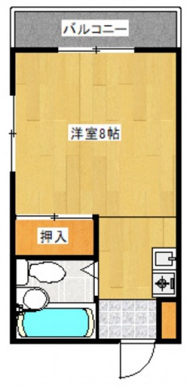 広島市西区三滝本町のマンションの間取り