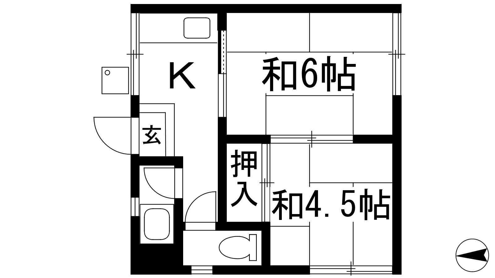 池田市畑のマンションの間取り