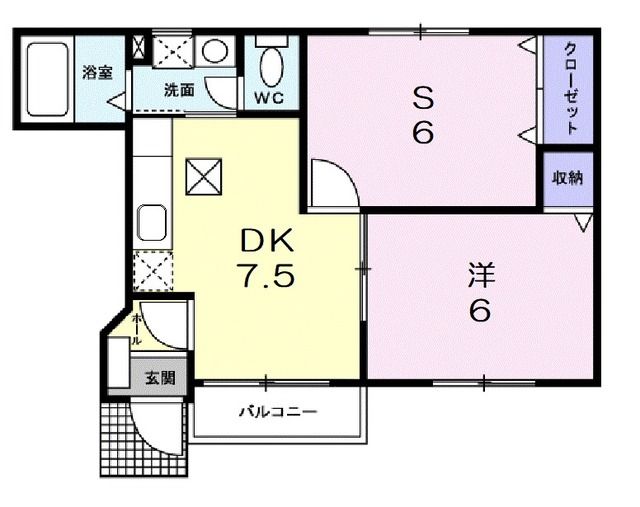 長浜市宮司町のアパートの間取り