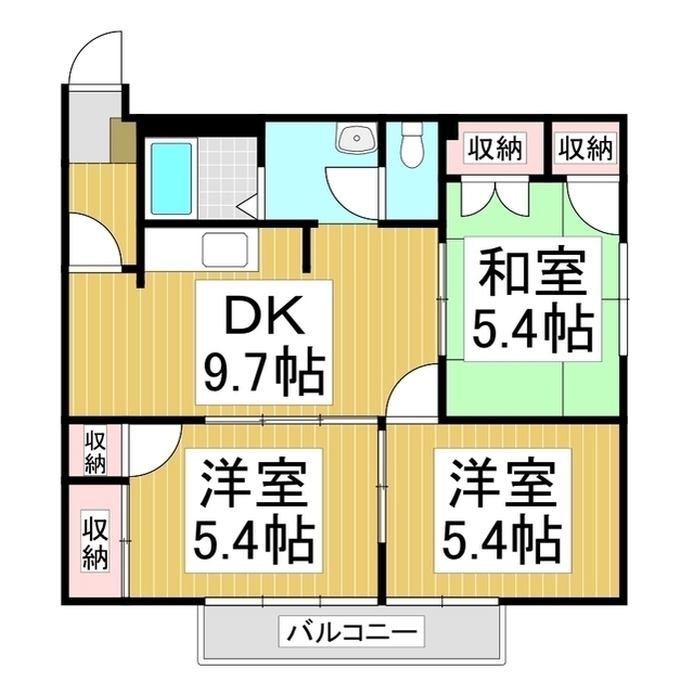 フレグランス馬見塚　１番館の間取り