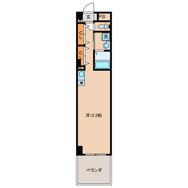 津市江戸橋のマンションの間取り