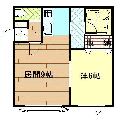 旭川市新富三条のアパートの間取り