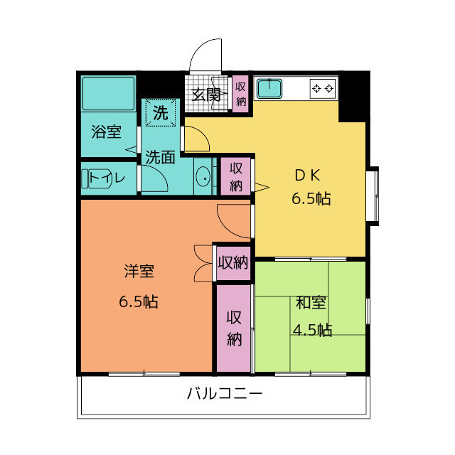 シャトー望月　Ｄの間取り