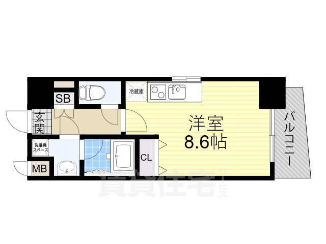 S-RESIDENCE福島Luxeの間取り