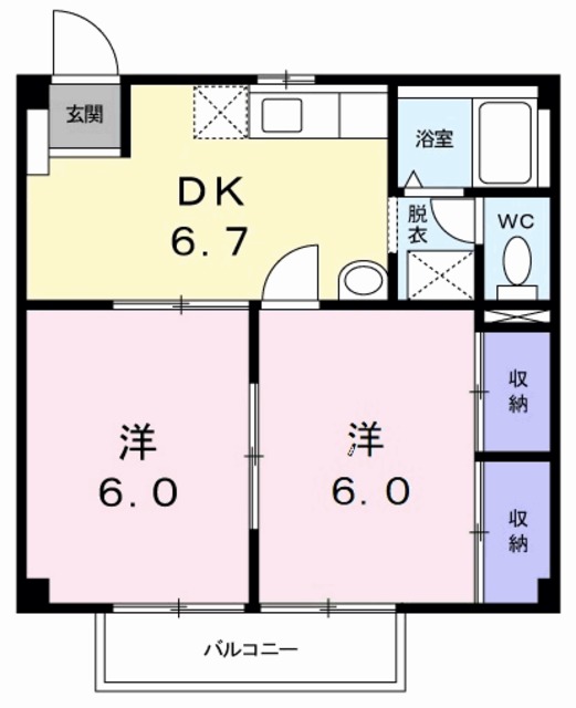 ファミールみやまえの間取り