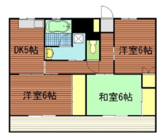 廿日市市宮内のマンションの間取り