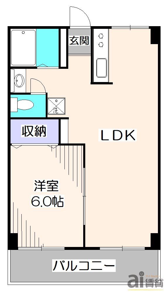 東大和市南街のマンションの間取り