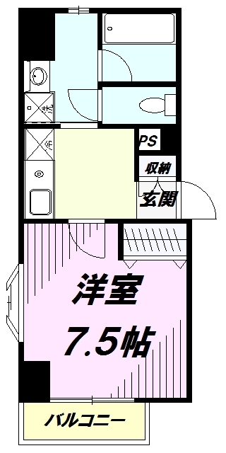 八王子市本町のマンションの間取り