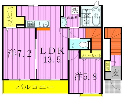 プランドール　弐番館の間取り