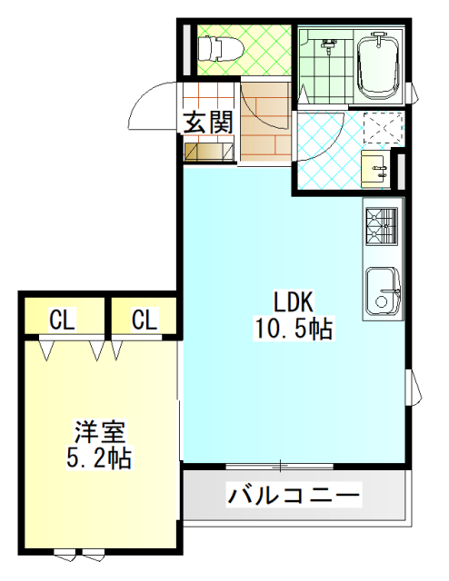 足柄上郡開成町吉田島のアパートの間取り