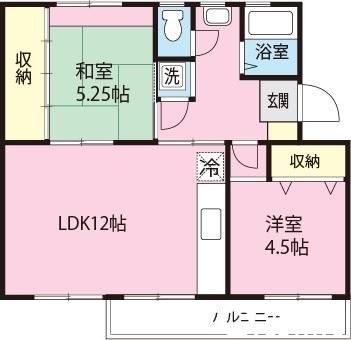 立川市柏町のマンションの間取り