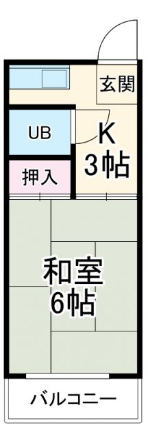 岐阜市洞のマンションの間取り