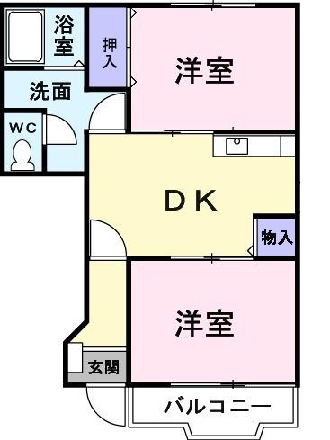 ゾーナヴェルデ２番館の間取り