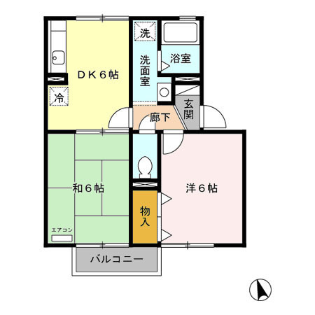 セジュール大沢の間取り