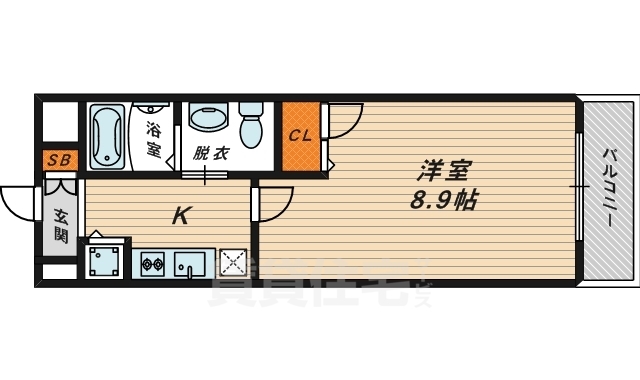 ルクレ京橋の間取り