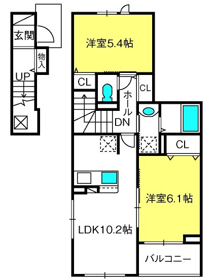 【サニーフラットIの間取り】