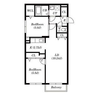 札幌市西区発寒五条のマンションの間取り