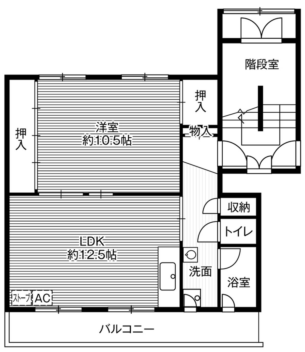 赤平市百戸町東のマンションの間取り