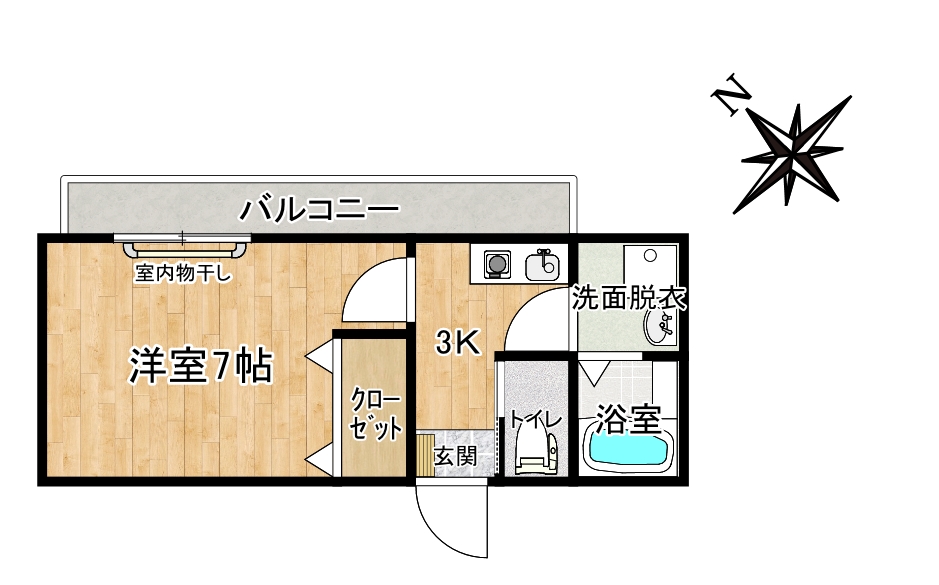 サンフィールド松茂の間取り