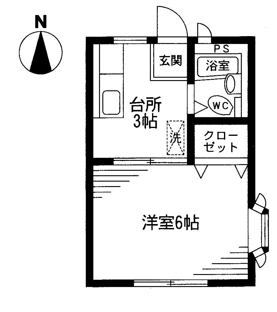 ハイムコバヤシ１号棟の間取り