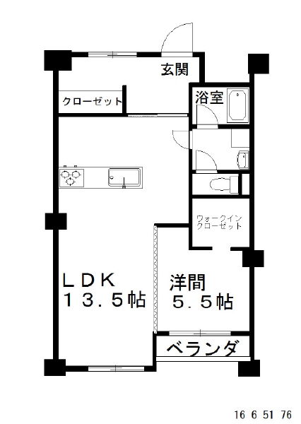 名古屋市緑区鳴海町のマンションの間取り