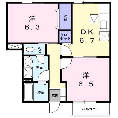 セピアコート宮浦の間取り