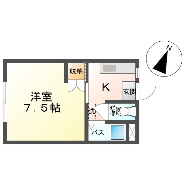 上田市神畑のアパートの間取り