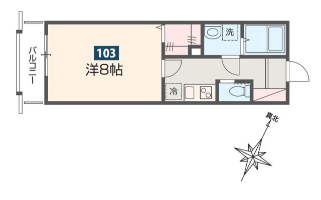 MELDIA拝島IIの間取り