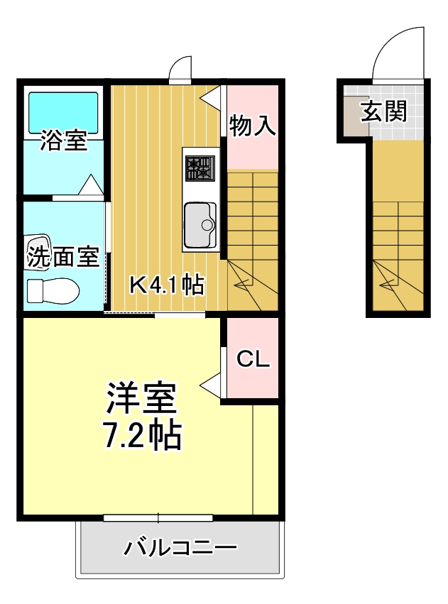 【リバーサイド大谷の間取り】