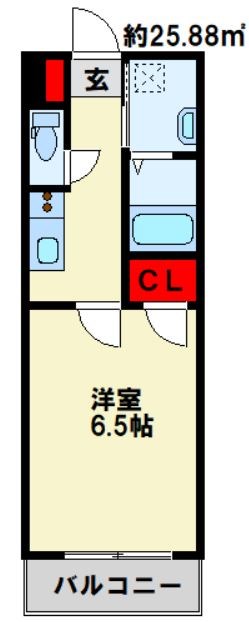 北九州市八幡西区陣原のマンションの間取り