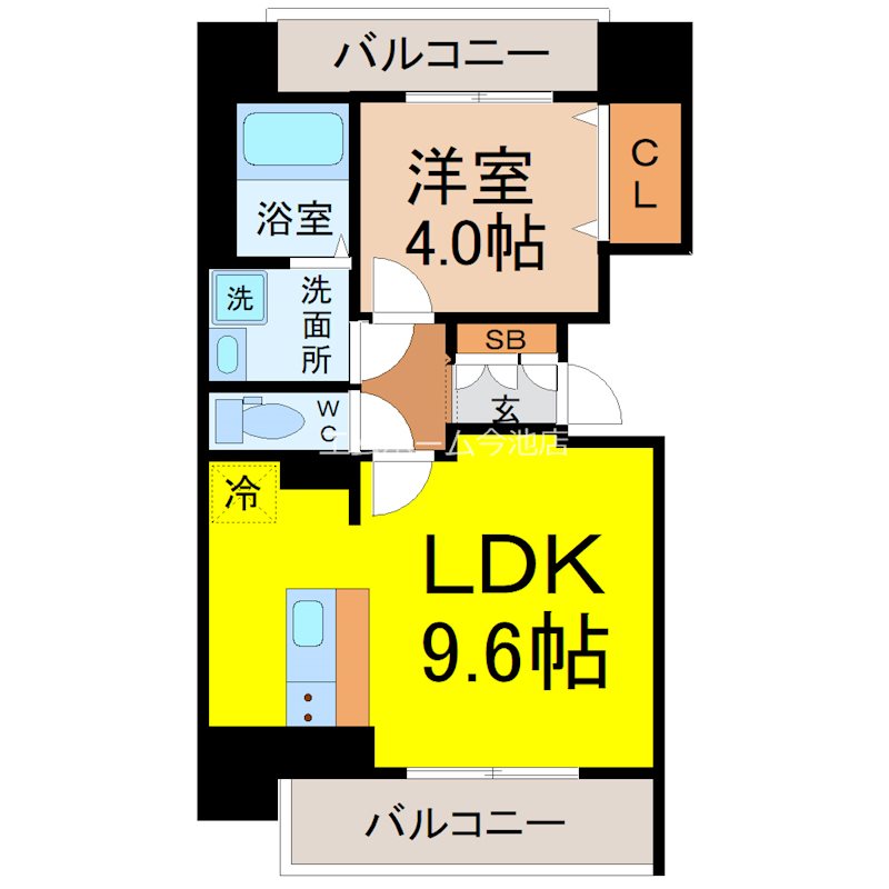 メイクス今池PRIMEの間取り