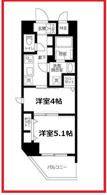 ティモーネ　グランデ町屋の間取り