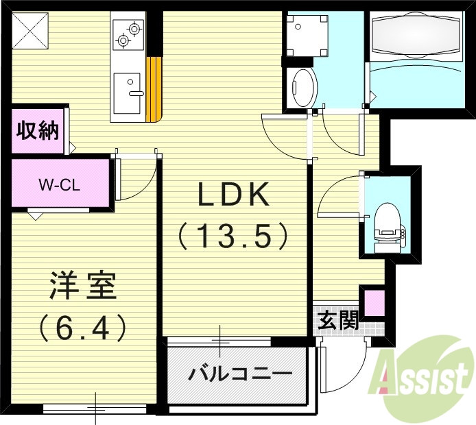 サニープレイスVの間取り