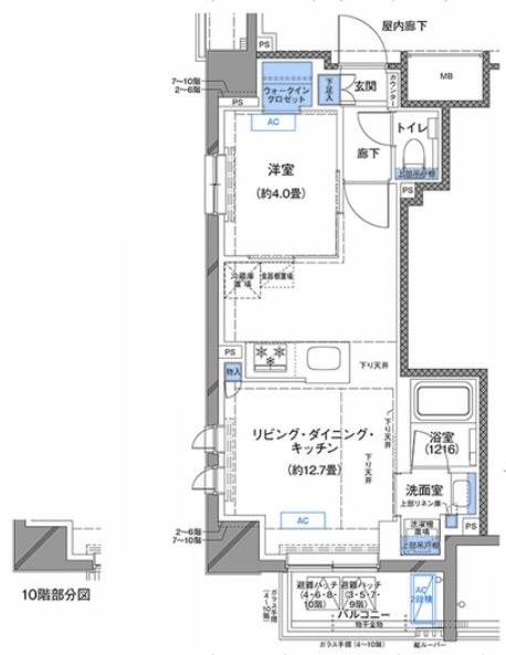 ラティエラ横濱大通り公園の間取り