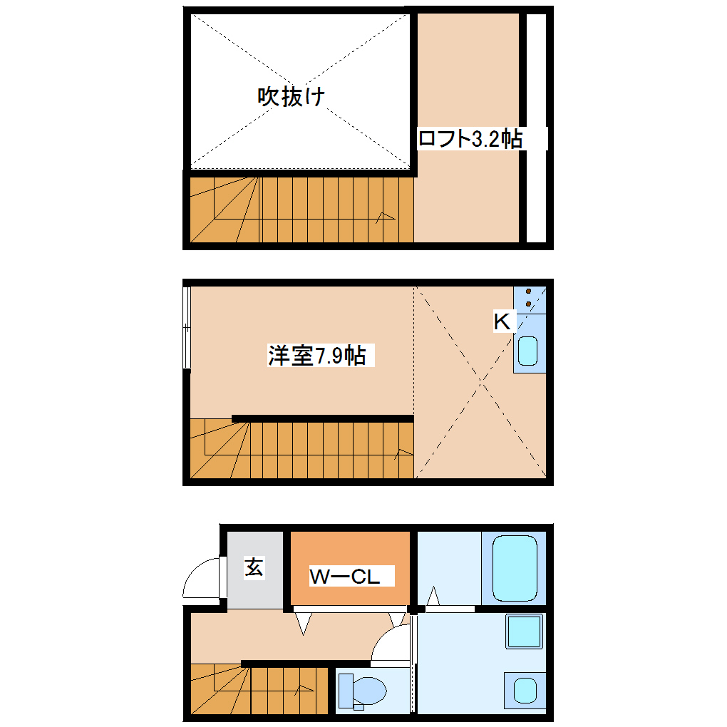 ノヴァ原町Bの間取り