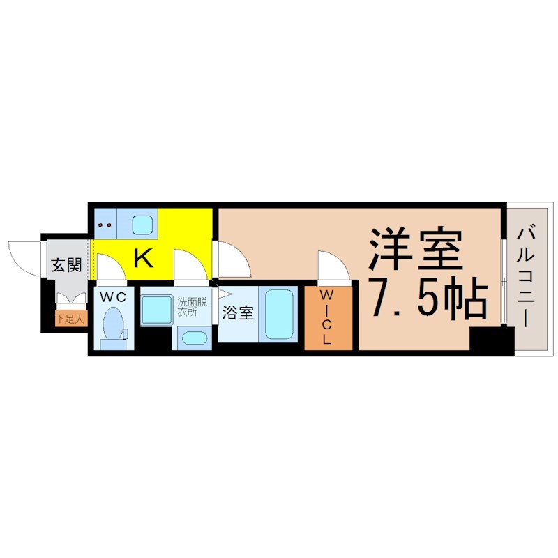 【名古屋市中区上前津のマンションの間取り】