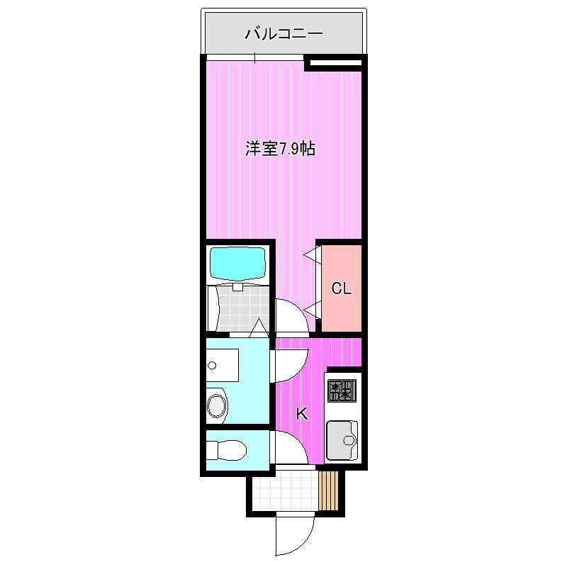 橿原市常盤町のアパートの間取り