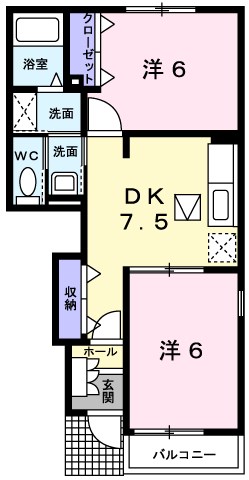 エヴァーグリーンの間取り