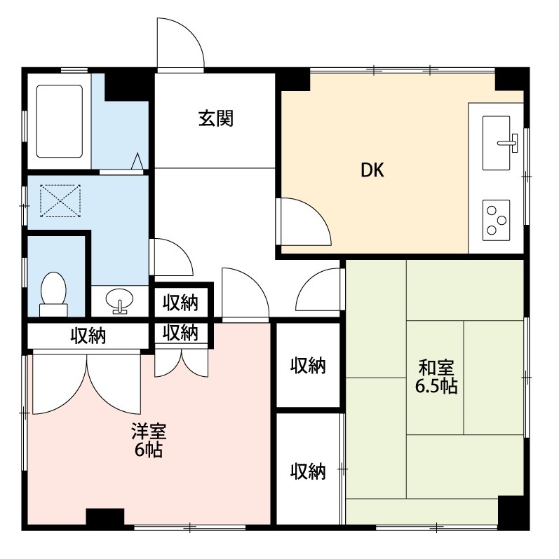 エヅカコーポの間取り