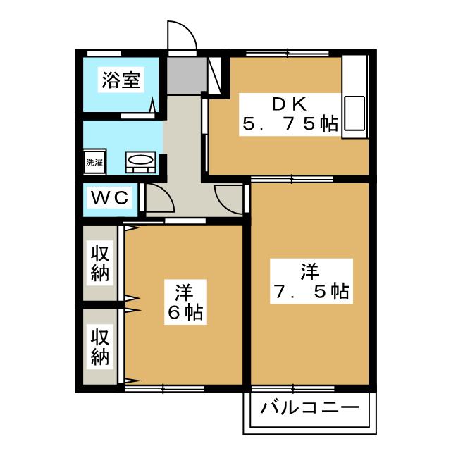 カーサポルエーラ　Ｃ棟の間取り