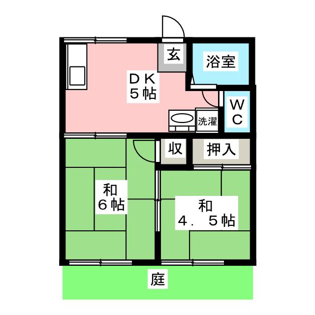 第１サンコーポ岡村の間取り