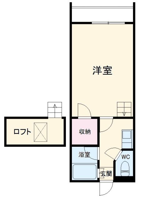 豊橋市内張町のアパートの間取り