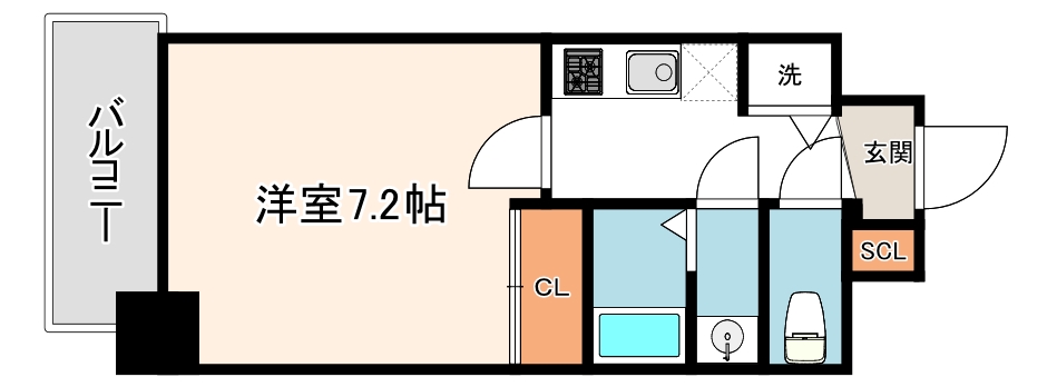 アドバンス大阪城ベレッツァの間取り